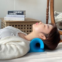 꿀잠나라 큐어넥 거북목 일자목 스트레칭 기구 이완 넥스트레쳐 경추베개 넥해먹, 1개
