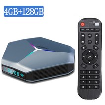 TV 셋톱박스 안드로이드셋탑박스 OTT셋톱박스 WOOPKER RGB 스마트 박스, 34.Au 플러그 - A95X F4 4G 128G