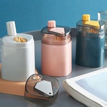 식당 카운터용 비비드컬러 팝업 이쑤시개통 보관통 귀여운 반자동, 1개