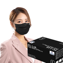 퓨랩 숨쉬기 편한 덴탈형 KF94 마스크, 50개입, 1개, 블랙