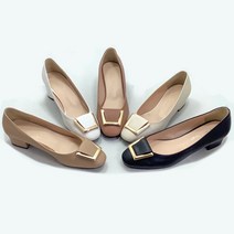 수제화 금색 사각장식 펌프스 3cm/5cm/7cm