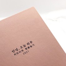 각인 인쇄 태교 육아 일기 일기장 다이어리 임신 산모 수첩 감사 축하 선물 초음파사진, 인쇄_펜스타일, 밍크