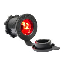 방우 시가 소켓 12V - 24V 겸용 카라반 캠핑카 DIY 볼트 충전소켓 메타 USB 매립형 게이지 시가소켓, 시가잭포트