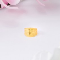 바울레토 24k 순금 1.875g 프레스 복 돌반지 아기반지