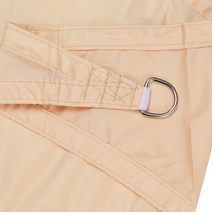 방수 사각 그늘막 썬쉐이드 차광막 옥상 팬션 정원 천막 테라스 차단막 옥상 그늘막 타프 그늘막 텐트 추석 선물, 3*5m, 베이지