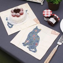 예쁜냅킨 손님상 초대상 디자인 냅킨 플레이팅 종이, 쿠팡 본상품선택