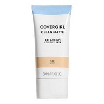 COVERGIRL 클린 매트 BB 크림 1개입 Medium 540 1플루이스 온스 지성피부 용 (최소구매수량 2개 이상), 1 Fl Oz (Pack of 1), Light - 520, Light - 520