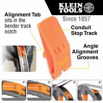 Klein Tools 도관 벤더 1인치 각도 세터 벤더와 함께 사용 가능(51605)