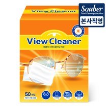 자우버 뷰클리너 일회용티슈 렌즈클리너 50매 1팩, 1개