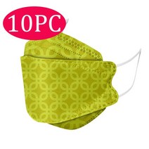 KN95 Masqu 10pcs 염료 위장 FFP2 CE Facemask 덴탈마스크, 기본, T05-E-10pcs