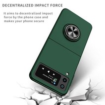 삼성 Galaxy Z Flip4 5G Flip 4 Flip3 3 Anti Shock Protective Folding Coque 용 미끄럼 방지 킥스탠드 링 전화 케이스 10640