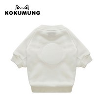 코쿠멍 슬로건맨투맨 애견옷 반려견메세지 슬로건, 화이트