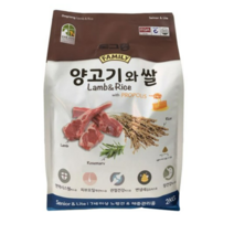 도그랑 시니어 양고기와 쌀 훼미리 건식사료, 도그랑 양고기, 4kg, 1개