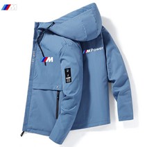 남자 바람막이 점퍼 방수 후드 캐주얼 아웃도어 등산 자동차 레이싱 BMW 리베르샵