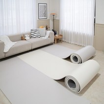 엘로니 유아 매트 꾸미 PVC 아기 놀이방 매트 리빙 거실 주방 복도 층간소음방지, 110cm x 1m x (16mm(16T), 01.아이보리
