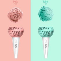 휴대용 미니 아이스크림 선풍기 어린이 캠핑 선풍기 손풍기, 민트