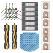 헬퍼솔 에코백스 디봇 오즈모 T8/AIVI/MAX N8PRO /T9 /T9MAX 용 yeedid Vac 스테이션 메인/사이드 브러시 더스트 백 헤파 필터 걸레 천, [01] as shown, 01 as shown