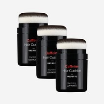 로브로제 카페인 헤어쿠션 12g / 흑채 헤어퍼프 흑갈색 자연갈색, 3개