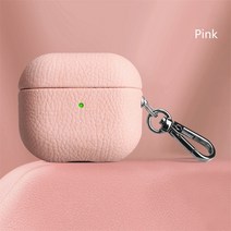 가죽 에어팟 케이스 프로 2 럭셔리 리치 스킨 패턴 이어폰 1 3 용 맞춤형 이니셜 문자 커버, [01] For Airpods 1 2, [07] Pink