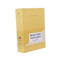 인생네컷 콜북 정리 하루필름 앨범 4X6 동시 수납 포토북, 밀키옐로우(4X6 네컷 동시수납), 84매