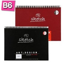 JAYART18_아트앤 S1013 적색 양장 스케치북 B6 튜닝 80 화방용품 전문가 그림 전문가용 미술준비물 문구+jac230126, ( 주)제이아트_단일옵션