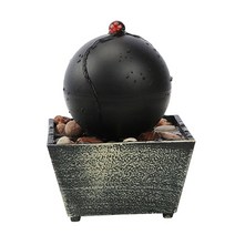 실내 분수대 미니 인공 폭포 연못 가정용 분수 미니 가습기 인테리어 연못 물 데스크탑 중국어 fengshui 램프 홈 풍경 탁상 장식 홈 장식 14, a