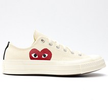 꼼데가르송 (당일) 22FW 컨버스 척테일러 1970S 화이트 로우 스니커즈 P1K111 WHITE