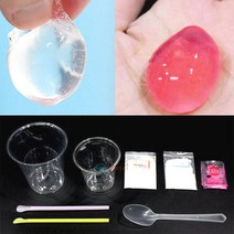 알긴산나트륨 오호 물병 만들기 1인세트 물방울떡 키트 친환경 물병 식품첨가제 자연분해, 상세페이지 참조