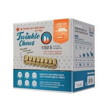 트윙클츄 L 큰사이즈 강아지덴탈껌, 6박스, 600g