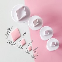 도자기굽기 물레 흙 재료 점토 폴리머 클레이 커터 구름 금형 세트 하트 별 모양 절단 DIY 도자기 조각, 05 05