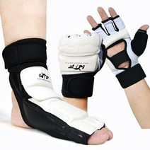 태권도보호구 장비태권도 보호 산다 훈련 핸드 가드 및 밴켓 경기 장비 발 WTF 킥복싱, 10 foot protector XL