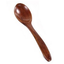 조리도구 1Pc 14cm 나무로되는 숟가락 대나무 부엌 요리기구 공구 수프 작은 스푼 부엌을 위해 케이터링 커피 교반, [01] 브라운