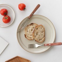 히츠키코보 타블도트 브런치 무광 접시 23cm, 그레이