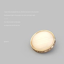 금장단추 원피스 니트 가디건 골드단추, 20mm[6개]개, 펄 화이트