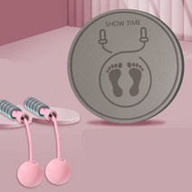 실내 점프 로프 매트 충격 흡수 방음 가정 두꺼운 피트니스 특수 미끄럼 방지 스포츠 음소거 전문 요가 매트, 블루 그레이-스포츠 체위 라인 점, 8mm (초보자)