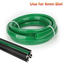 3D프린터부품 3dsway 3D 프린터 부품 알루미늄 프로파일 6mm 슬롯 PVC 플라스틱 소프트 커버 Ender 3 CR10, 04 Green_01 1 Meter