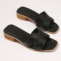 포크슈즈 H라인 여성여자 뮬슬리퍼 블로퍼 3cm