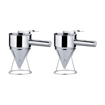 팬케이크 깔때기 디스펜서 스탠드 1200ml 대용량 비스킷 팬케이크 타코야키 볼, 17mm 구멍