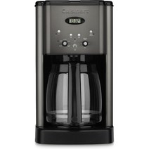 Cuisinart DCC-1200P1 Brew Central 12컵 프로그래밍 가능 커피 메이커 커피 메이커 유리병 브러시드 크롬, 블랙 스테인레스 스틸