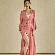 시퀸스 버튼 스트랩 롱로브