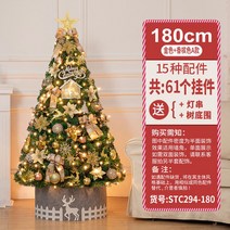 고터크리스마스트리 홈파티 장식품 크리스마스 DIY장식 미니트리 패키지, 180cm 골드 샴페인