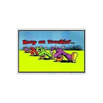 Keep on Truckin by R Crumb Blacklight Poster Flocked 35