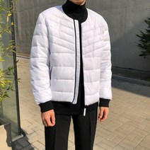 [주문폭주]배색 포인트 블루종 경량 패딩 3color