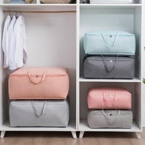 자취꿀템 이불보자기 낮은리빙박스 이삿짐박스구입 옷장안서랍장 패브릭 정리함, 그레이, 미디엄