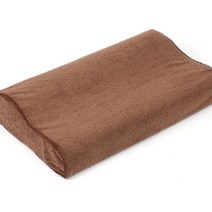 경추목베개 잠잘오는베개 메모리폼 편안한 브라운
