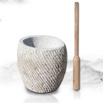 전통 옛날 대형 돌 절구 떡 만들기 도구 떡방아 떡매