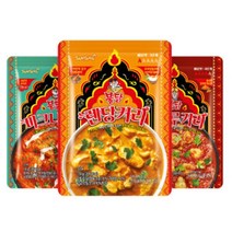 삼양 자취음식 불닭렌당 2개 +불닭빈달루 2개 카레 3분요리 간편식 1세트