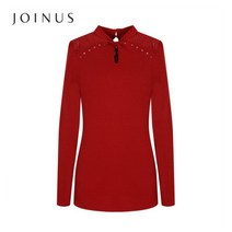 [조이너스]비즈장식 하이넥 블라우스-JW18KL0102950A