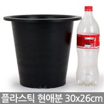 현애분 6~10호 - 화이트 플라스틱 화분 베란다화분 꽃화분 대형화분 플라스틱화분 검정화분 블랙 화이트 흰색 파란화분, 04_한성_현애분 블랙(9호)
