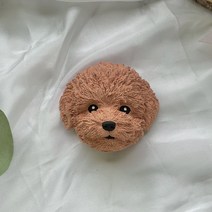 푸들/말티푸/말티즈 차량용 석고방향제 디퓨저, 화이트, 클린코튼